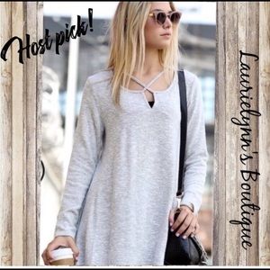 Close-out Sale! Criss cross cotton comfy casual dress